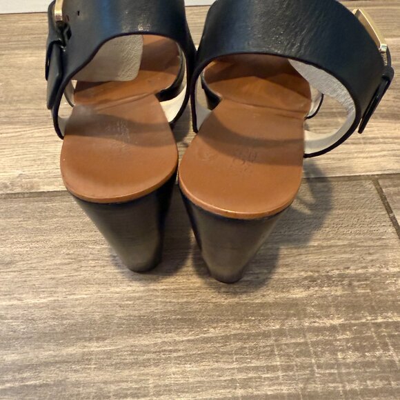 Michael Kors Black leather sandals Peggy size 9 - Picture 4 of 5